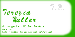 terezia muller business card